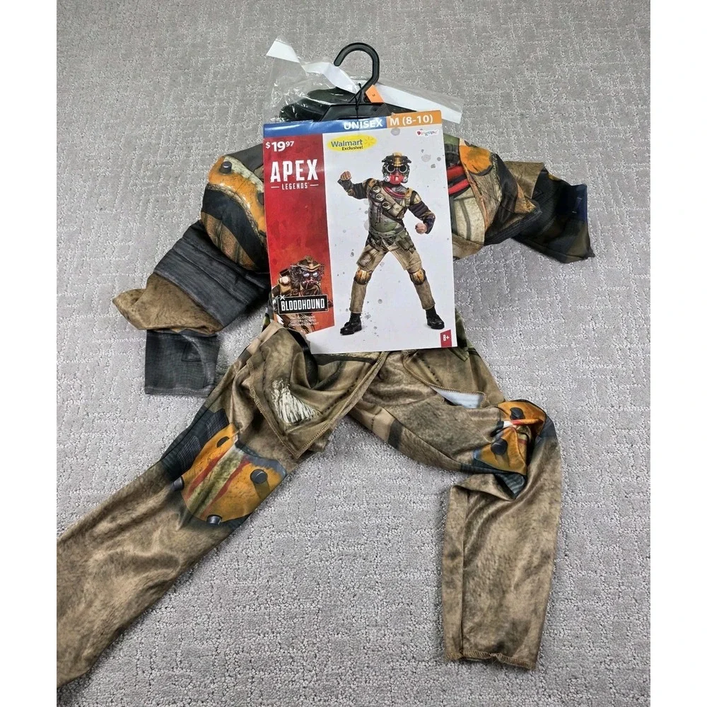 Apex Legends Boy's‎ Bloodhound Cosplay Halloween Costume Child 8-10 Medium NEW